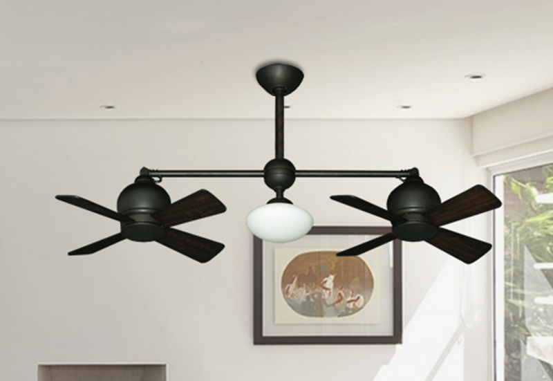 24 Metropolitan Dual Ceiling Fan With, Ceiling Fans For Vaulted Ceilings