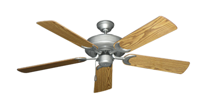 Raindance Brushed Nickel BN-1 with 52" Oak Gloss Blades