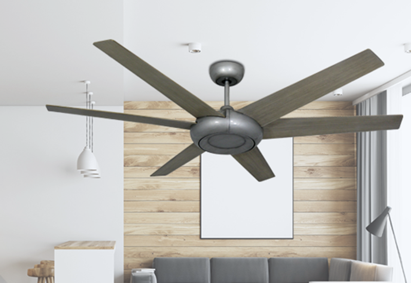 Brushed Nickel Ceiling Fan, Elegant Ceiling Fans For Living Room