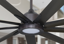 Liberator 96 in. WiFi Enabled Indoor/Outdoor Oil Rubbed Bronze Ceiling Fan With 18W LED Array Light and Remote