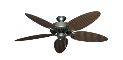 Dixie Belle Brushed Nickel with 52" Outdoor Bamboo Brushed Nickel Blades