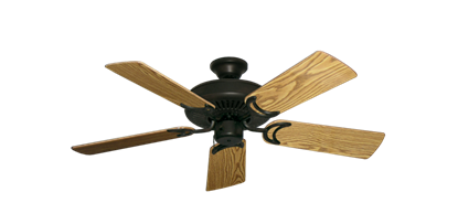 Riviera Oil Rubbed Bronze with 44" Oak Gloss Blades
