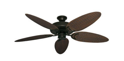 Riviera Oil Rubbed Bronze with 52" Outdoor Bamboo Oil Rubbed Bronze Blades