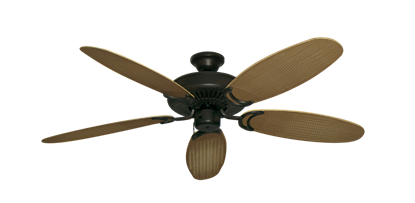 Riviera Oil Rubbed Bronze with 52" Outdoor Wicker Tan Blades
