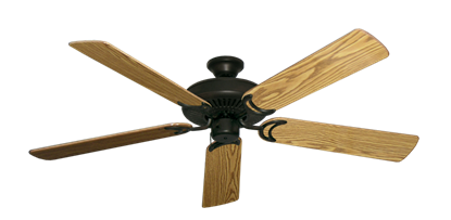 Riviera Oil Rubbed Bronze with 56" Oak Gloss Blades