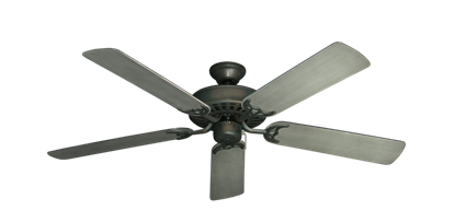 Bimini Breeze V Oil Rubbed Bronze with 52" Outdoor Brushed Nickel BN-1 Blades