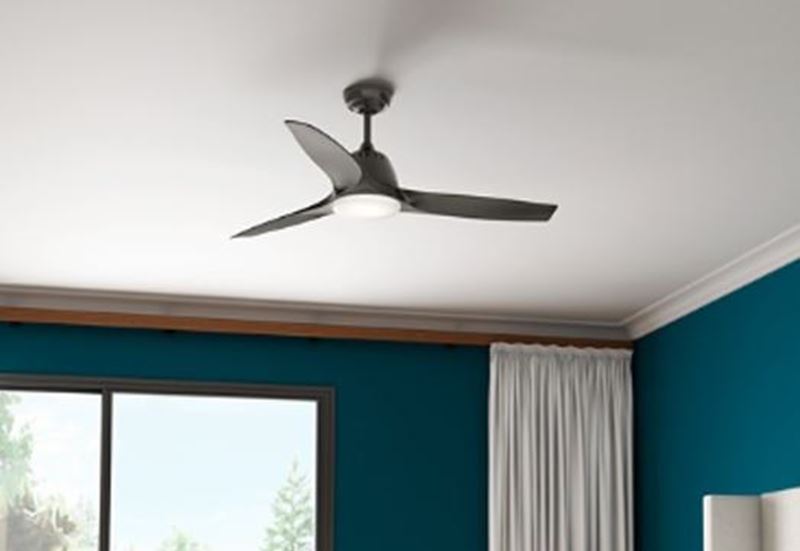 Casablanca 52" Wisp Noble Bronze Ceiling Fan with LED Light and Handheld Remote, Model 59285