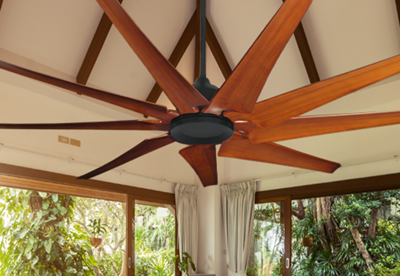 Liberator 72 in. WiFi Enabled Indoor/Outdoor Oil Rubbed Bronze Ceiling Fan With Natural Cherry Blades