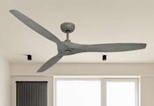Solara 60 in. 3-blade WiFi Enabled Indoor-Outdoor Driftwood Ceiling Fan with 15W LED Light and Remote