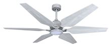 Picture of Optum WiFi Enabled Brushed Nickel Ceiling Fan with Light, 60" Blades and Remote