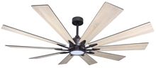 Fusion WiFi Oil Rubbed Bronze Ceiling Fan with Light, 66" Blades and Remote