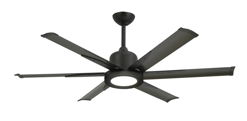 Titan II Oil Rubbed Bronze with 52" Aluminum Oil Rubbed Bronze Blades with 18W LED Array Light and Remote