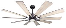 Fusion WiFi Oil Rubbed Bronze Ceiling Fan with Light, 66" Blades and Remote	