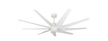 Liberator 72 in. WiFi Enabled Indoor/Outdoor Pure White Ceiling Fan With 22W CCT LED Array Light