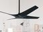 Quatro 56" Matte Black Indoor/Outdoor Ceiling Fan with Remote Control	