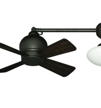 24 Metropolitan Dual Ceiling Fan With Light In Oil Rubbed Bronze For Dyf